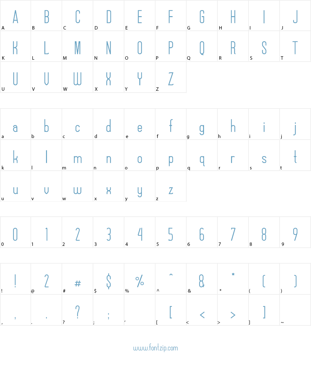 Alexxis Demo Font Character